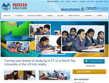 Tablet Screenshot of fiitjeeworldschool.com